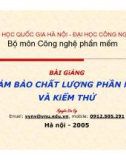 Đảm bảo chất lượng phần mềm và kiểm thử