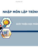 Bài giảng Nhập môn lập trình: Giới thiệu học phần - Nguyễn Đình Hưng