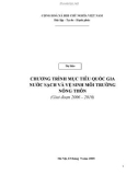 Dự thảo: Chương trình mục tiêu quốc gia nước sạch và vệ sinh môi trường nông thôn