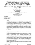 Tác động của hoạt động tiếp thị truyền thông xã hội (SMMAS) đến sự sẵn lòng trả giá cao hơn của người dùng phương tiện truyền thông xã hội Việt Nam