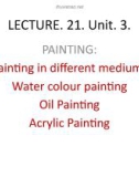 Lecture Art, craft and calligraphy - Lecture 21