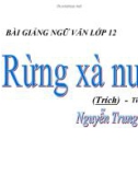 Bài giảng 12: Rừng xà nu (Nguyễn Trung Thành)