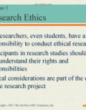 Lecture Communication research - Chapter 5: Research ethics