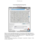 Cách sử dụng bảng kí tự trong Vista