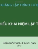 Bài giảng Lập trình cơ bản: Bài 1 - TS. Ngô Quốc Việt