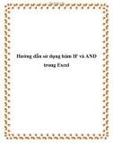 Hướng dẫn sử dụng hàm IF và AND trong Excel