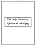 Thủ thuật photoshop: Quả táo và cái miệng