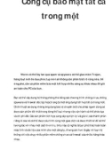 Công cụ bảo mật tất cả trong một