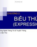 LẬP TRÌNH HƯỚNG ĐỐI TƯỢNG C-Chương 2: BiỂU THỨC