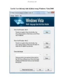 Ẩn tên User khi máy tính bị khóa trong Windows Vista/2008