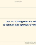 Bài giảng Kỹ thuật lập trình: Bài 10 - TS. Đào Trung Kiên