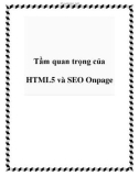 Tầm quan trọng của HTML5 và SEO Onpage