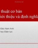 Bài giảng Mỹ thuật cơ bản - TS. Đào An Nam