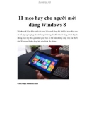 11 mẹo hay cho người mới dùng Windows 8