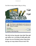 Xoá file rác trong windows bằng tay không