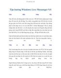 Tận hưởng Windows Live Messenger 9.0