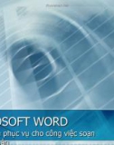 Bài giảng Tin học đại cương: Microsoft word