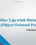 Bài giảng Lập trình hướng đối tượng (Object Oriented Programming) - Chương 6: Lập trình Generics