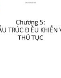 Bài giảng Tin học tính toán: Chương 5 - ThS. Huỳnh Văn Kha