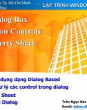 LẬP TRÌNH WINDOWS - Dialog Box Common Controls Property Sheet