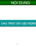 CẤU TRÚC DỮ LIỆU VÀ GIẢI THUẬT - CHƯƠNG 3: CẤU TRÚC DỮ LIỆU ĐỘNG