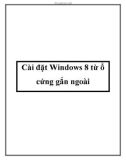 Cách cài đặt Windows 8 từ ổ cứng