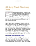 Sử dụng Check Disk trong Vista