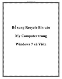 Bổ sung Recycle Bin vào My Computer trong Windows 7 và Vista