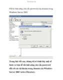 Tắt bỏ tính năng yêu cầu password của domain trong Windows Server 2003