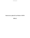 Danh sách các phím tắt của Windows 8 RTM (Phần 2)