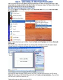 Giới thiệu về MS PowerPoint 2003