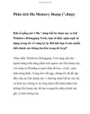 Phân tích file Memory Dump (*.dmp)