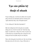 Tạo sản phẩm kỹ thuật số nhanh