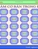 Bài giảng Các hàm cơ bản trong Excel - Nguyễn Xuân Nghĩa