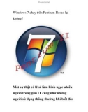 Windows 7 chạy trên Pentium II: sao lại không?