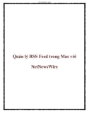 Quản lý RSS Feed trong Mac với NetNewsWire