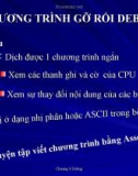 Bài giảng Chương 3: Chương trình gỡ rối Debug