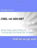 Thao tác CSDL với ADO.NET