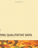 Lecture Communication research: Asking questions, finding answers (4/e) - Chapter 17: Analyzing qualitative data