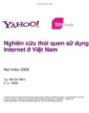 Nghiên cứu thói quen sử dụng Internet ở Việt Nam