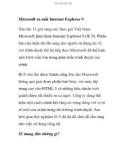 Microsoft ra mắt Internet Explorer 9