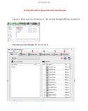 Hướng dẫn cách sử dụng phần mềm Data Manager 6.0