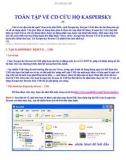 TOÀN TẬP VỀ CD CỨU HỘ KASPERSKY