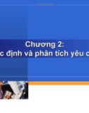 Chương 2: Xác định và phân tích yệu cầu