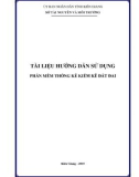 Tài liệu hướng dẫn sử dụng phần mềm thống kê kiểm kê đất đai