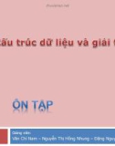 Bài giảng Cấu trúc dữ liệu và giải thuật - Phần ôn tập