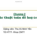 Chương 2: Các thuật toán đồ họa cơ sở-Ths.Vũ Minh Yến