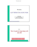 02 Tao và quản trị ứng dụng web iis_Lập trình web ứng dụng