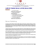 LAB 23: Publish Server với ISA Server 2004