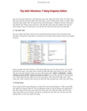 Tùy biến Windows 7 bằng Registry Editor